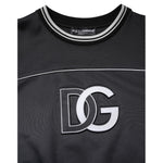 Dolce & Gabbana Black Logo Polyester Crew Neck Men Pullover Sweater TSH90303-54