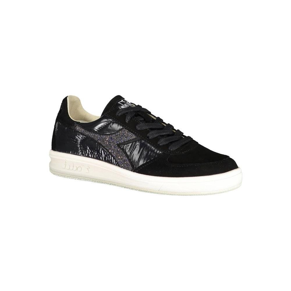 Diadora Black Leather Women Sneaker