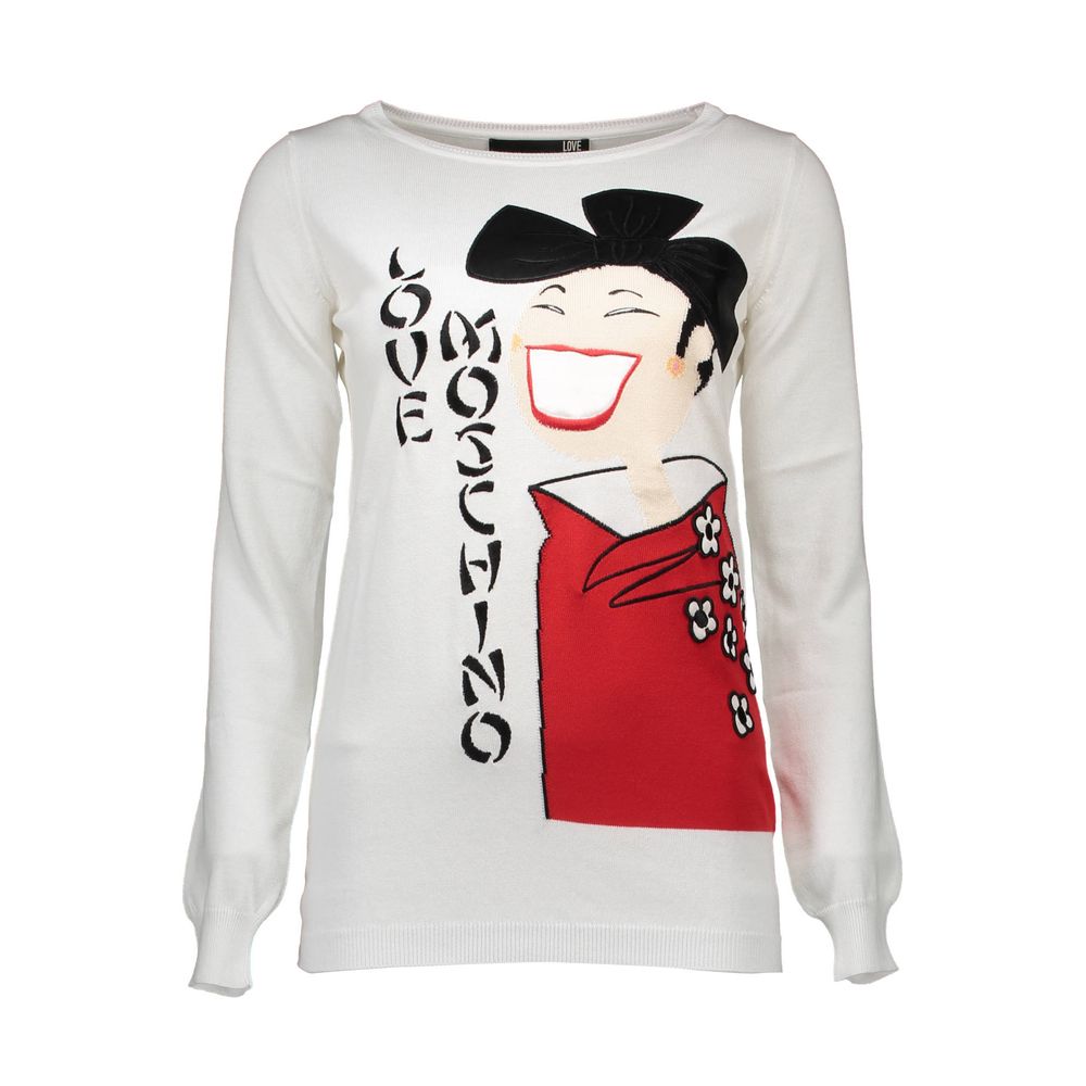 Love Moschino White Other Fibres Sweater