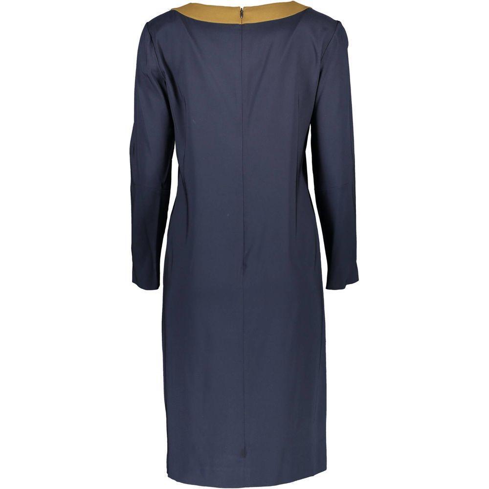 Gant Blue Viscose Women Dress GA-4036-34