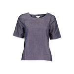 Gant Blue Cotton Unisex T-Shirt GA-6359-IT36|XXS