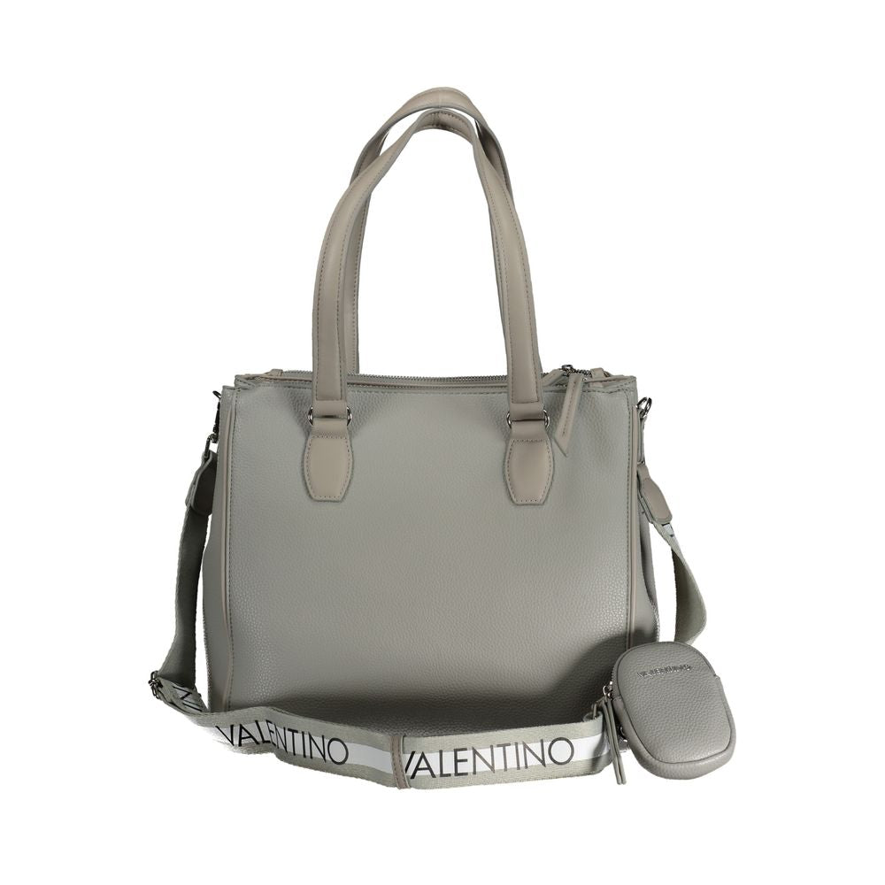 Front view with bag zipped and handles upright.