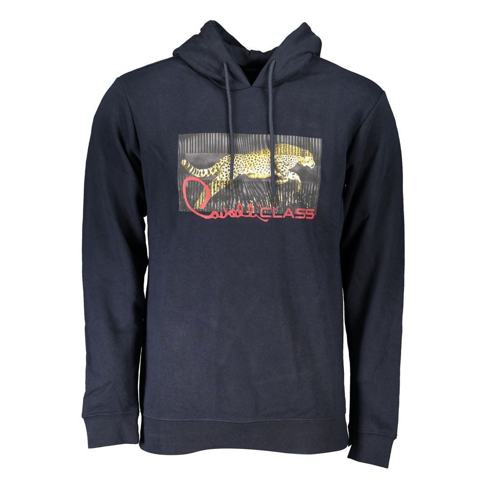 Cavalli Class Blue Cotton Sweatshirt