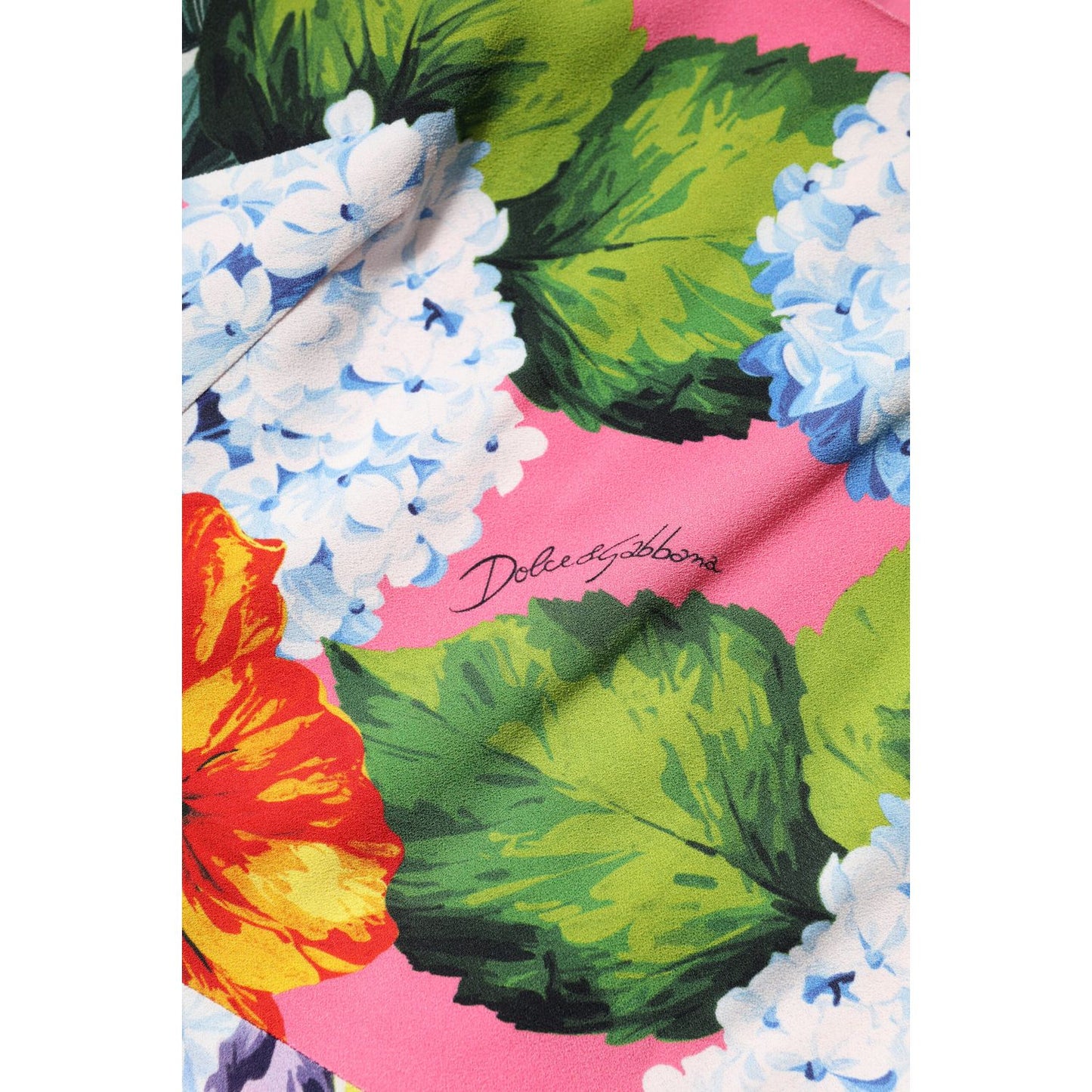 Dolce & Gabbana Multicolor Floral Sleeveless Sheath Dress