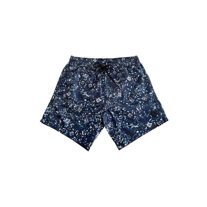 Trussardi Beachwear Blue Polyester Men Swim Shorts