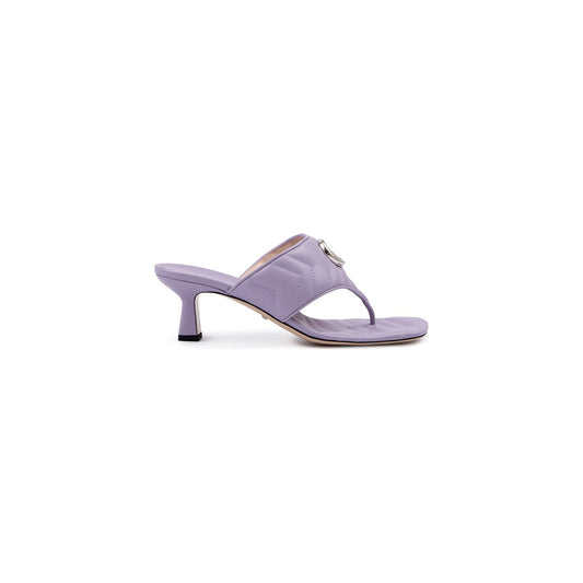 Gucci Mystic Purple Nappa Charlotte Leather Sandals