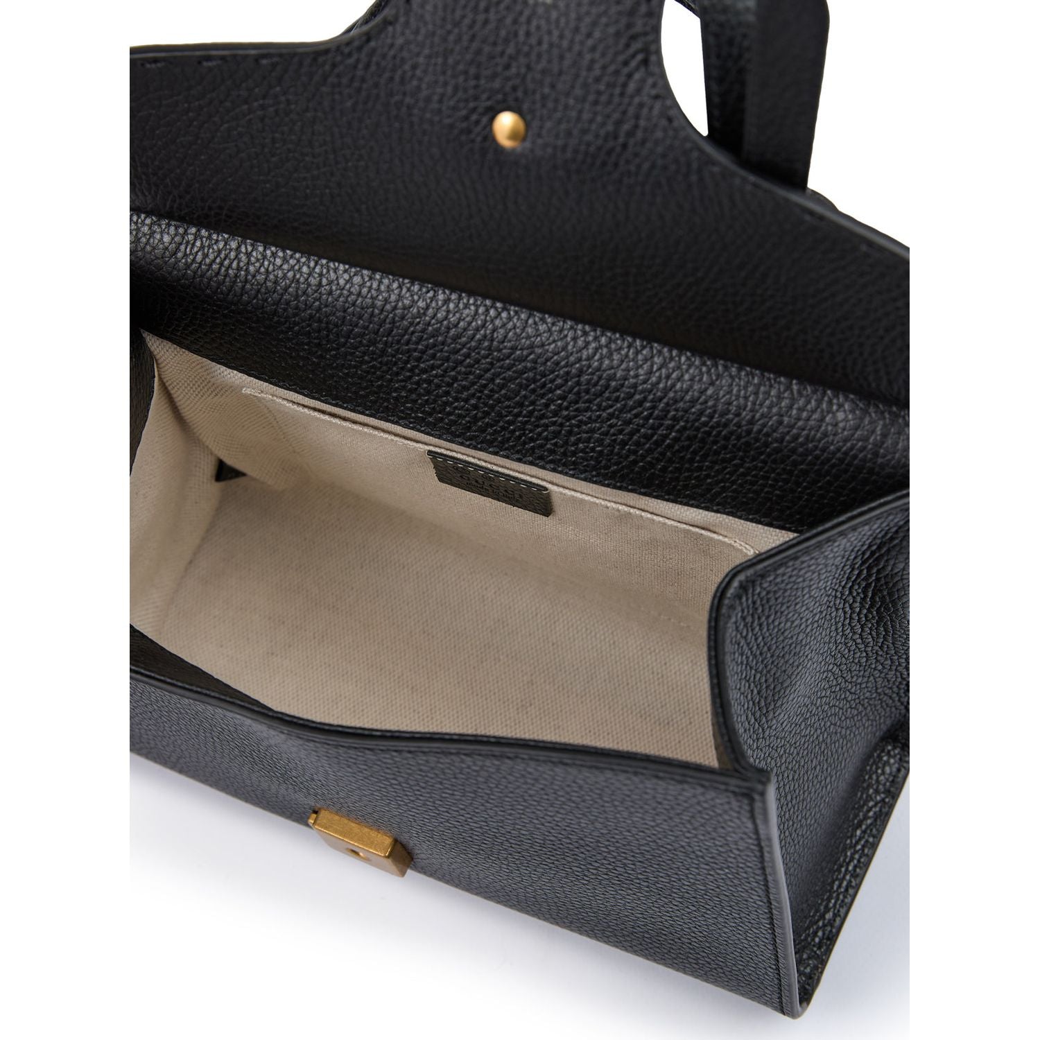 Front view with bag zipped and handles upright.