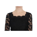 Dolce & Gabbana Black Floral Lace Long Ball Maxi Dress NOC10096-1