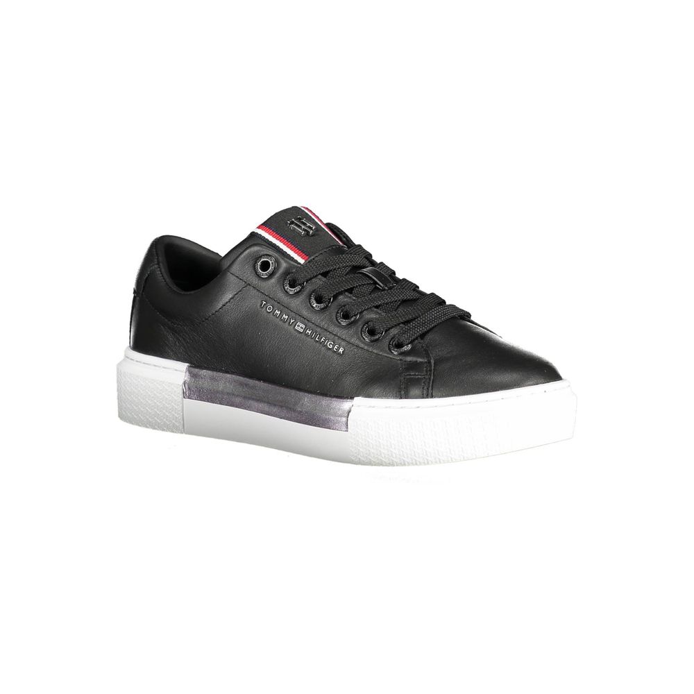Tommy Hilfiger Black Cotton Sneaker