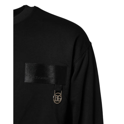 Dolce & Gabbana Black DG Logo Crew Neck Sweatshirt Sweater