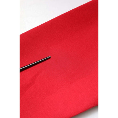 Dolce & Gabbana Red Embossed Logo Cotton Crew Neck Sweater