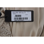 Dolce & Gabbana Beige Ricamo Cutout Cotton Sheath Dress NOC10101-1
