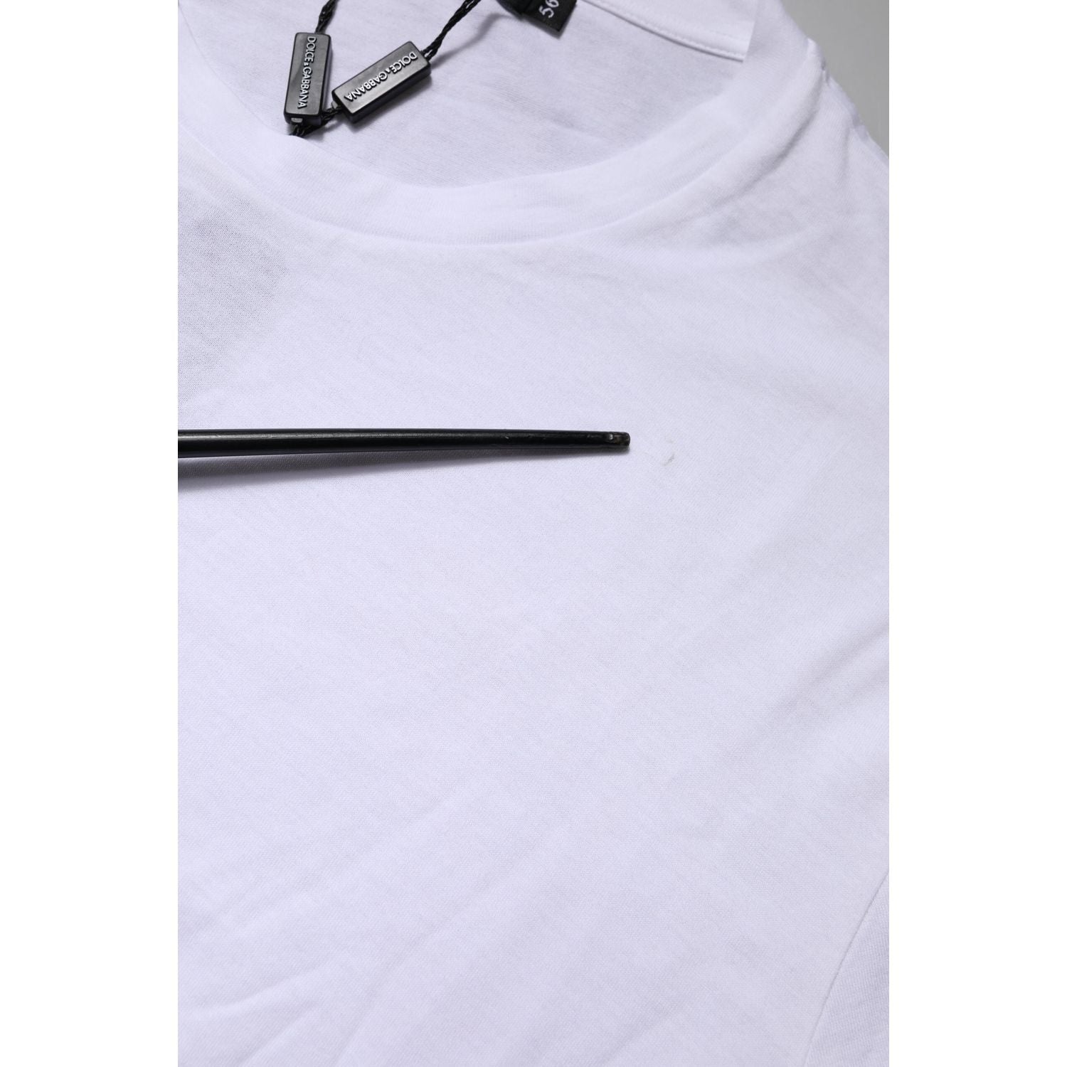 Dolce & Gabbana White DG LOVE Patch Short Sleeves T-shirt