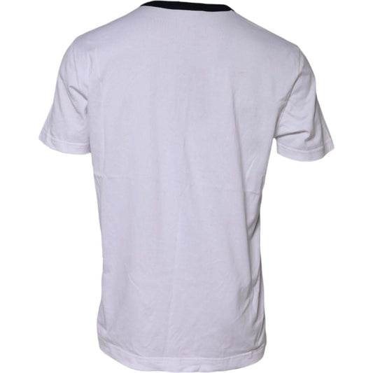 Dolce & Gabbana White DG Logo Print Short Sleeve T-shirt TSH90643-52