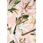 Dolce & Gabbana Pink Lily Print Viscose Round Neck Blouse Top TSH87611-42