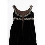 Dolce & Gabbana Brown Velvet Crystal Sheath Gown Dress NOC10135-1