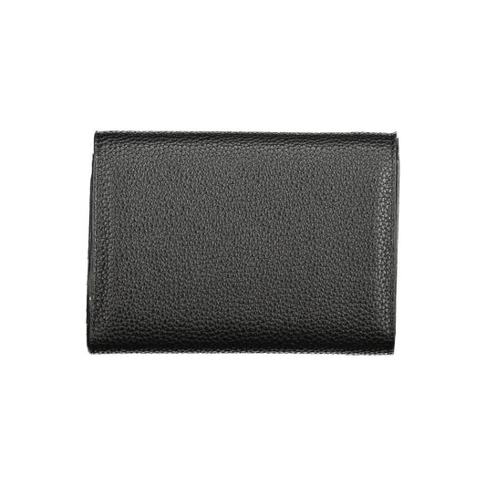 Mario Valentino Black Polyethylene Wallet VA-36185