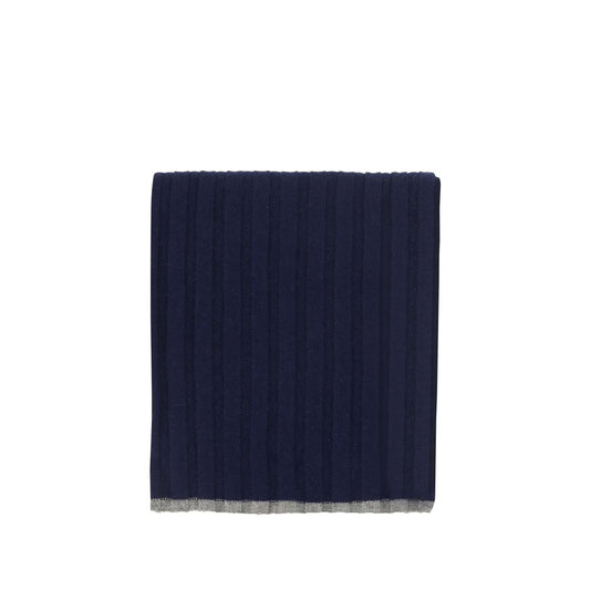 Brunello Cucinelli Blue Cashmere Scarf