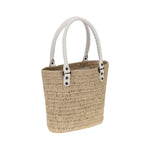 Balenciaga Le City small straw Shoulder Bag BA8288882ABRY9290BB