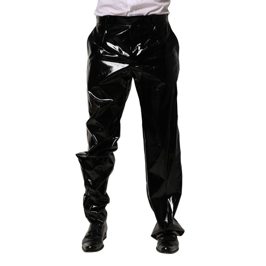 Dolce & Gabbana Black Nylon Straight Men Pants PAN76438-46