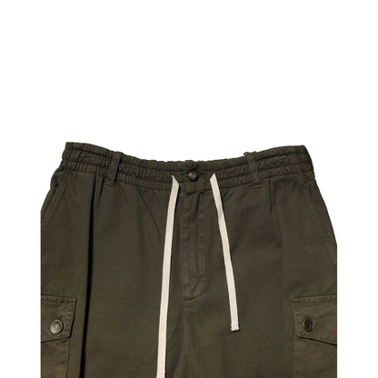 Dolce & Gabbana Brown Cotton Cargo Drawstring Pants