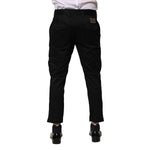 Dolce & Gabbana Black Cotton Dress Slim Formal Pants PAN76461-48