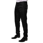 Dolce & Gabbana Black Cotton DG Crown Dress Pants PAN76468-52