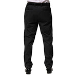 Dolce & Gabbana Black Cotton Dress Slim Formal Pants PAN76479-44