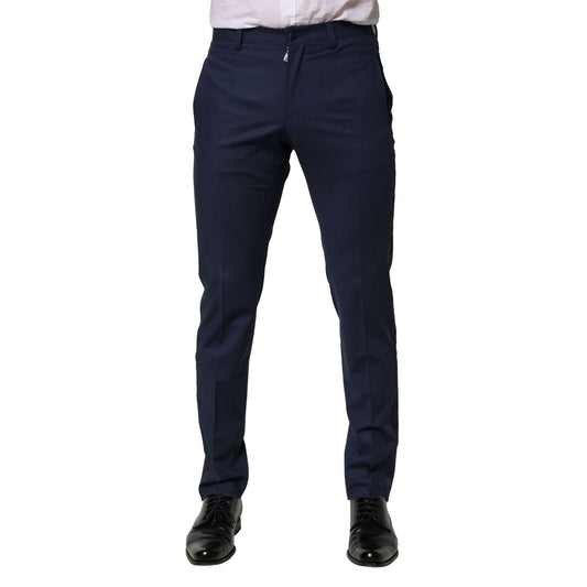 Dolce & Gabbana Dark Blue Wool Dress Formal Pants PAN76481-46