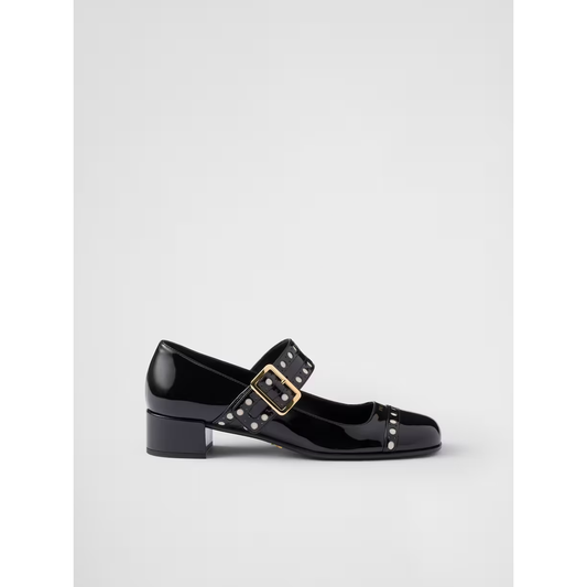 Prada Black Patent leather Mary Jane pumps 1I816N_069_F0002_F_035_36