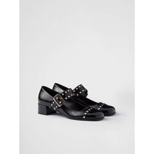 Prada Black Patent leather Mary Jane pumps 1I816N_069_F0002_F_035_36
