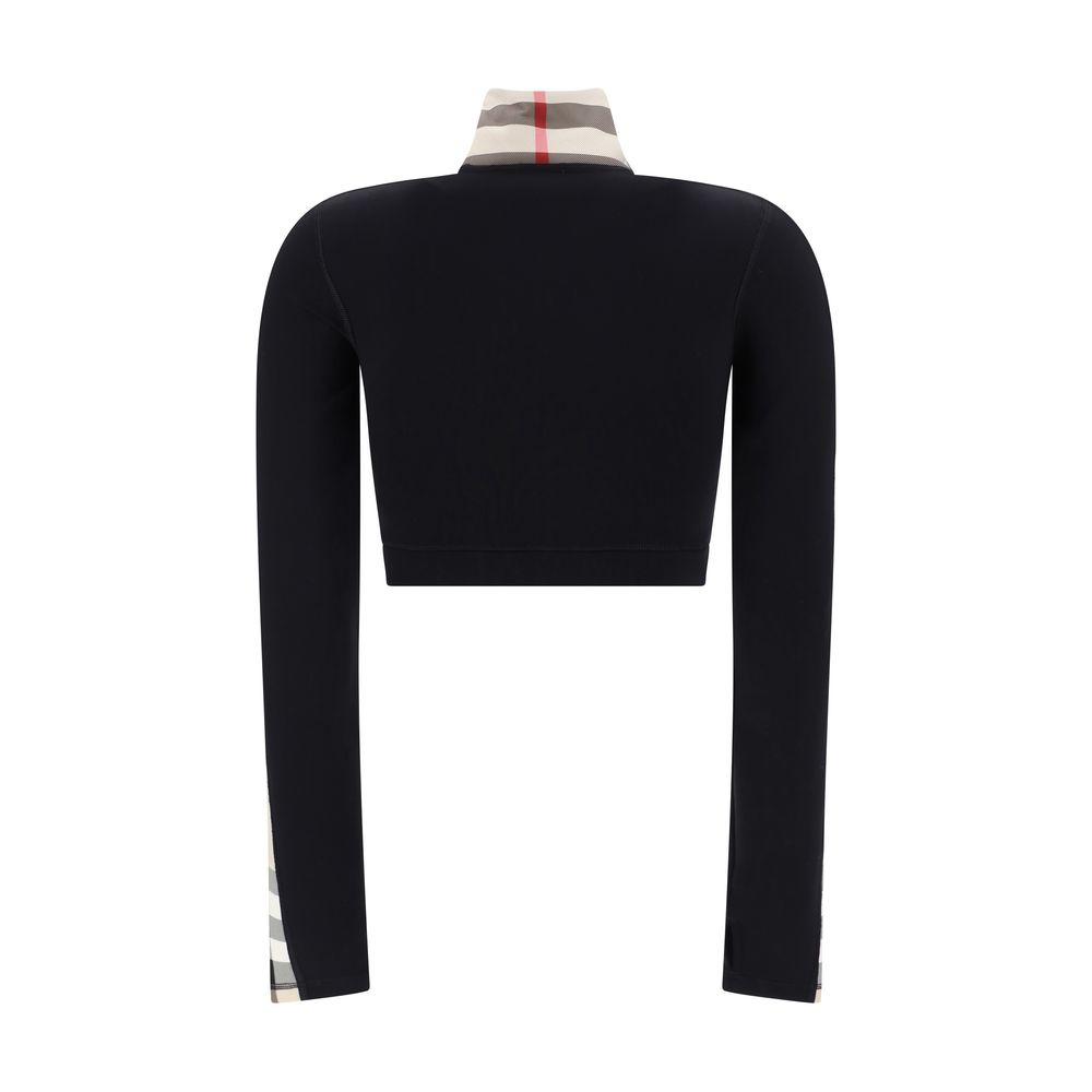 Burberry Black Elastane Sweatshirt