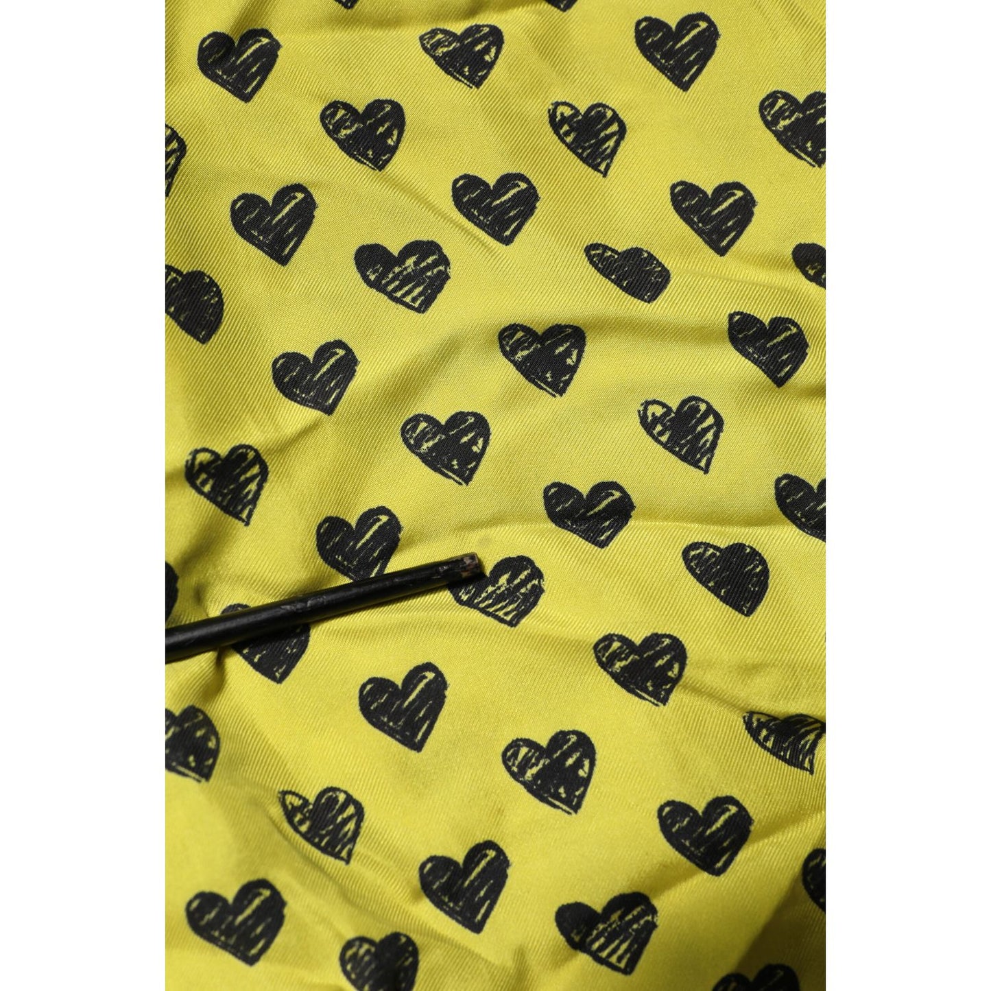 Dolce & Gabbana Yellow Heart Short Sleeves Men Casual Shirt