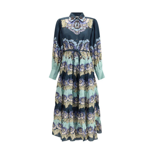 Alemais Madalena chemisier Dress AL-5216DBLUE-10