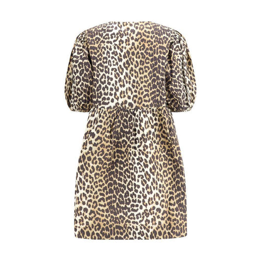 Ganni Leopard mini Dress GA-F9758943-IT36 | XS