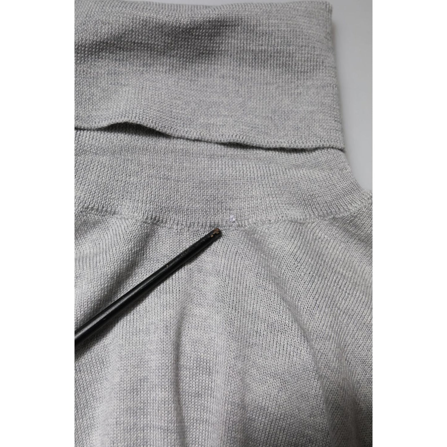 Dolce & Gabbana Gray Long Sleeve Turtleneck Pullover Sweater