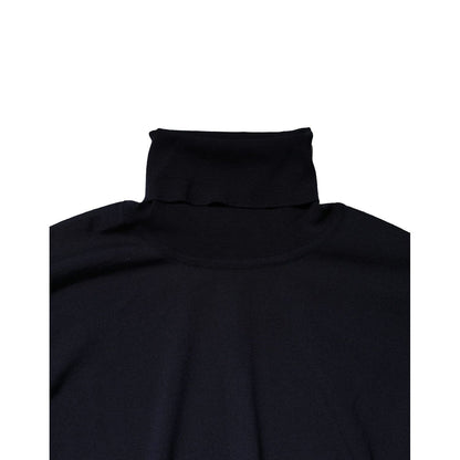 Dolce & Gabbana Blue Long Sleeve Turtleneck Pullover Sweater