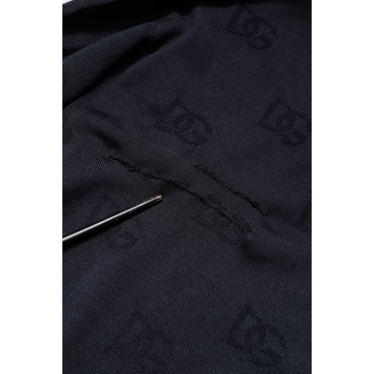 Dolce & Gabbana Black Silk Crew Neck Sweatshirt Sweater