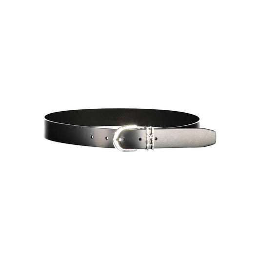 Calvin Klein Black Leather Women Belt CA-17569-75 CM / 30 INCHES