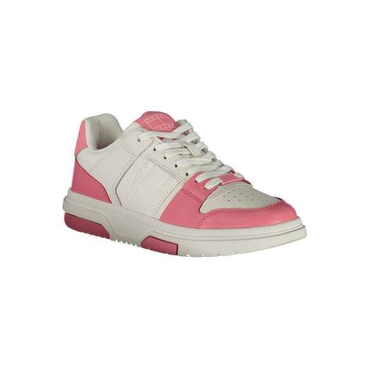Tommy Hilfiger Pink Leather Women Sneaker TO-36732-EU36/US6