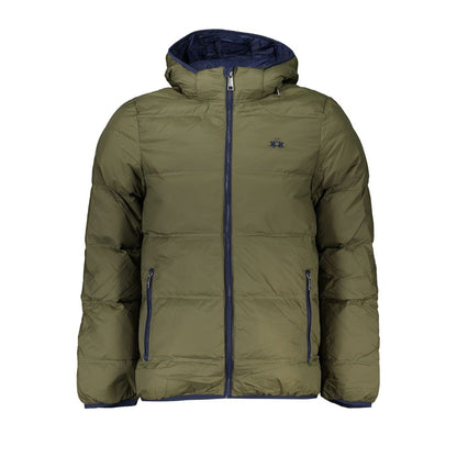 La Martina Green Polyamide Men Jacket