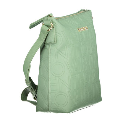 Mario Valentino Green Polyethylene Women Handbag with adjustable strap and logo, featuring sleek design and chic details.