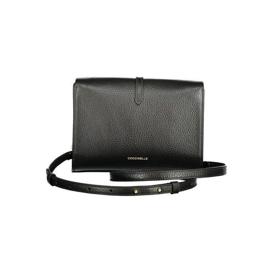 Coccinelle Black Leather Handbag CO-35655