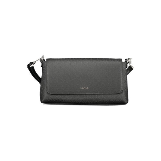Calvin Klein Black Polyester Women Handbag with versatile straps and elegant design.
