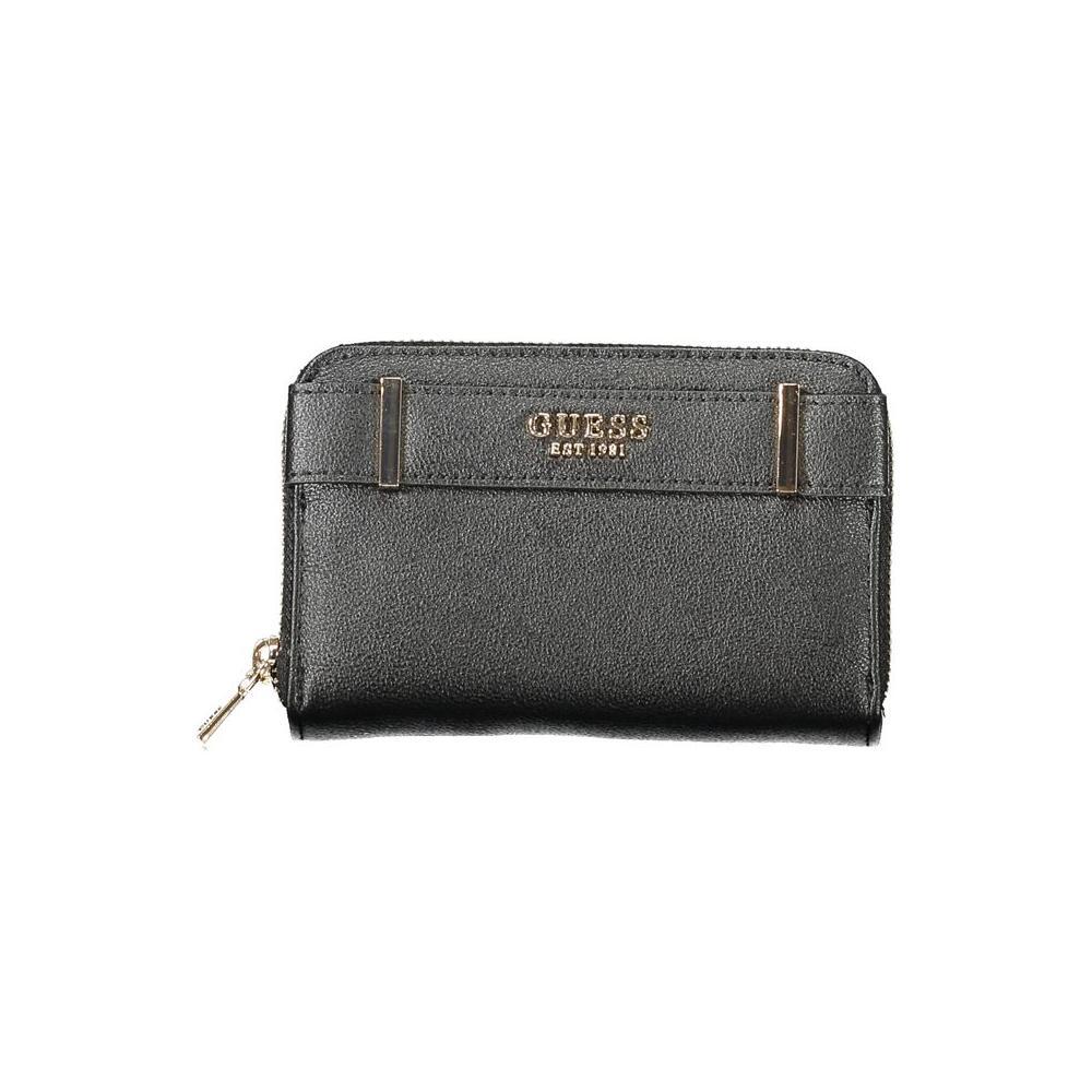 Guess Jeans Black Polyethylene Women Wallet GU-34835