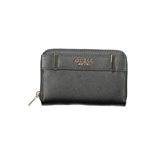 Guess Jeans Black Polyethylene Women Wallet GU-34835