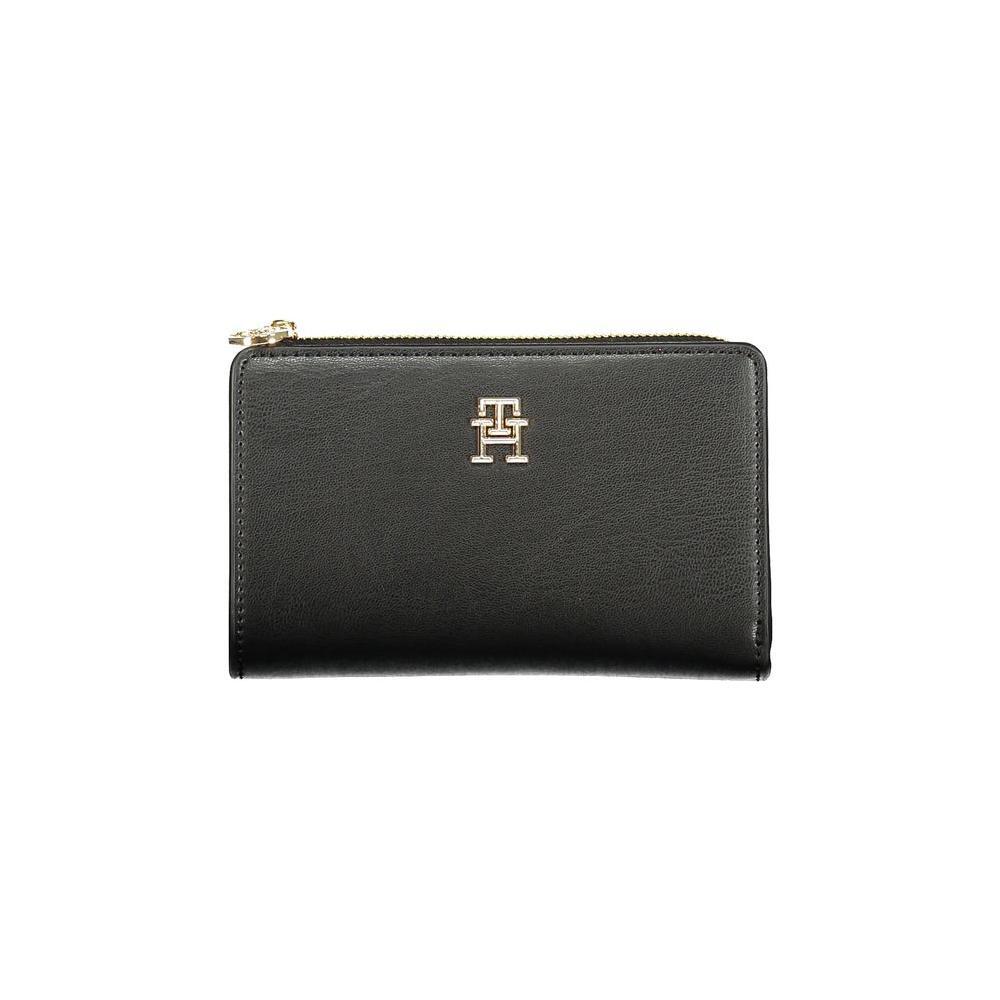Tommy Hilfiger Black Polyethylene Women Wallet TO-36363