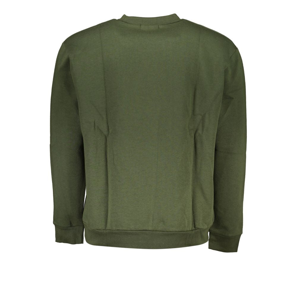 Cavalli Class Green Cotton Sweatshirt