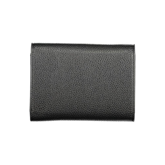 Mario Valentino Black Polyethylene Wallet VA-36154