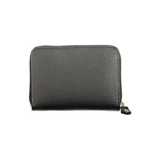 Mario Valentino Black Polyethylene Wallet VA-36165